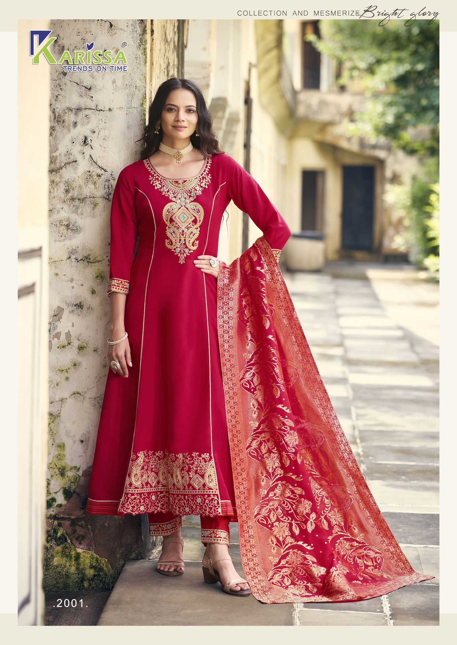 Kalisha Vol 2 By Karissa Viscose Roman Silk  Kurti With Bottom With Dupatta Wholesale Shop In Surat
